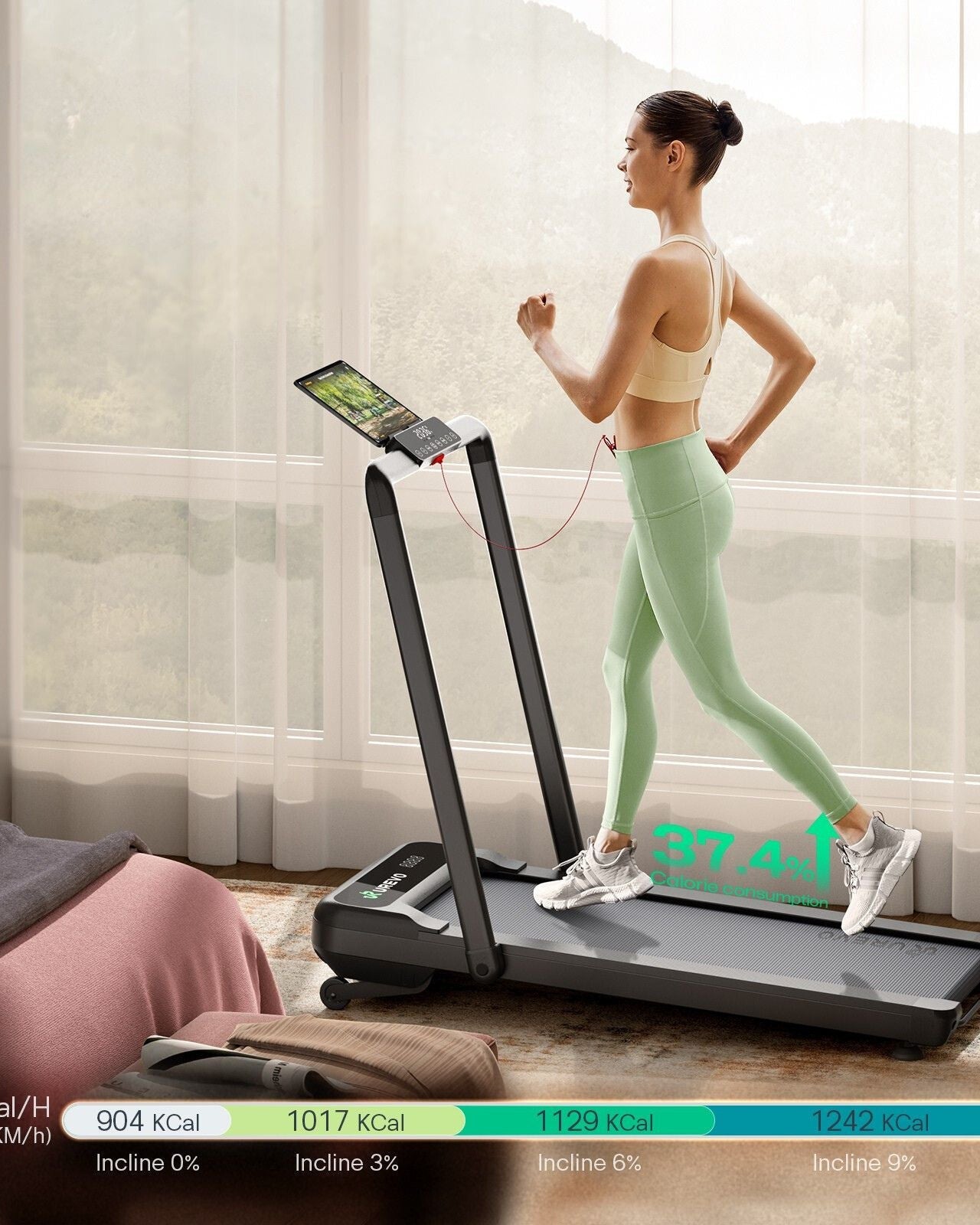 UREVO Strol 2S PRO 2-IN-1 Walking& Running Treadmill